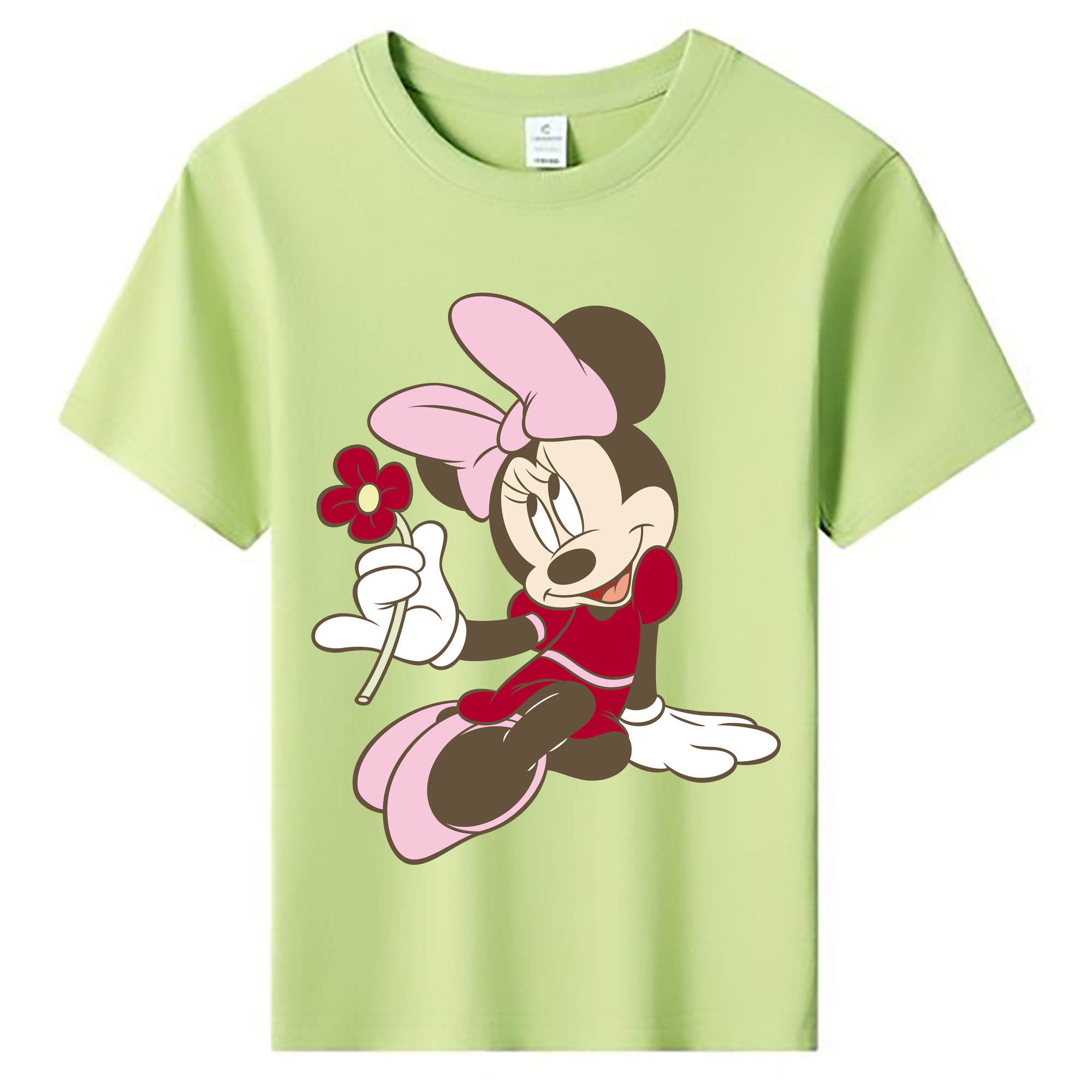ミッキーマウス Mickey Mouse 綿100％キッズTシャツ（フロントプリント）